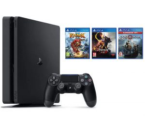  קונסולה Sony PlayStation 4 Slim 500GB Hits 7 הכוללת בקר ו- 3 משחקים – אחריות היבואן הרשמי – PS4